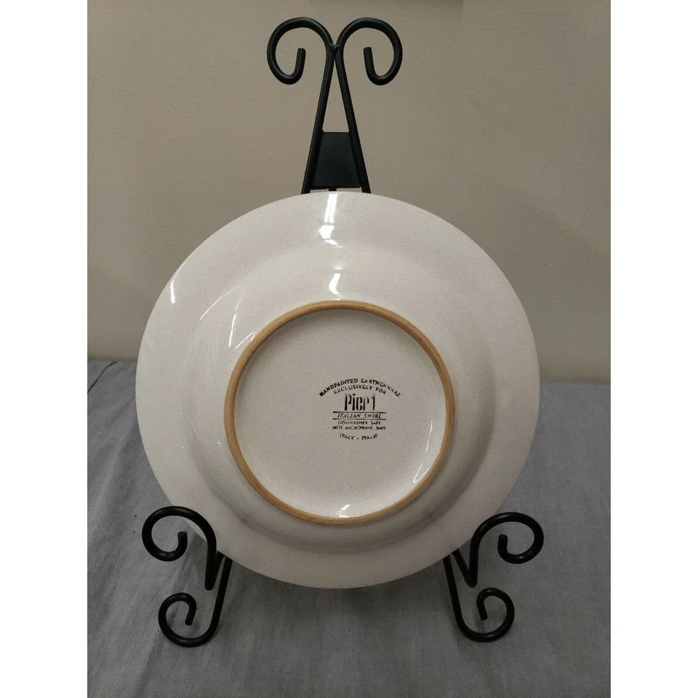 Pier 1 ITALIAN SWIRL Rimmed 9-1/2